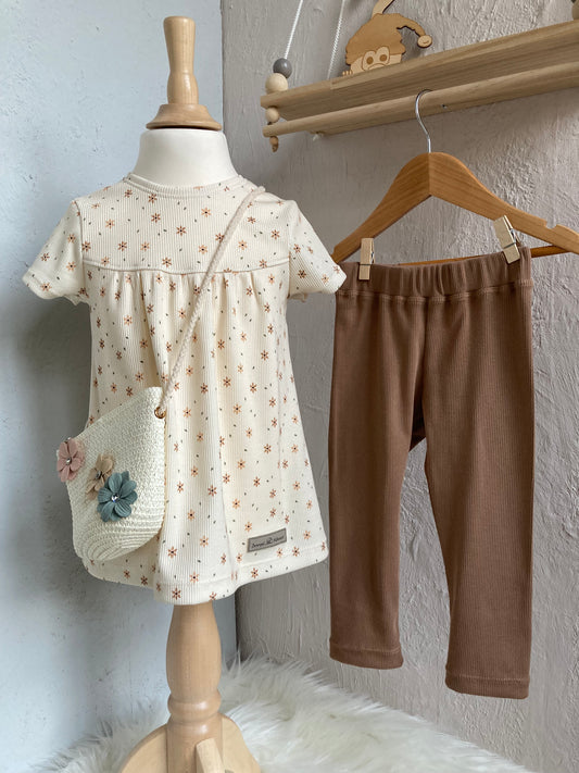 Sommer-Set, Tunika mit 3/4 Leggings