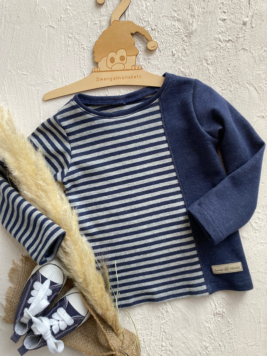 Langarmshirt Jungen - Gestreift